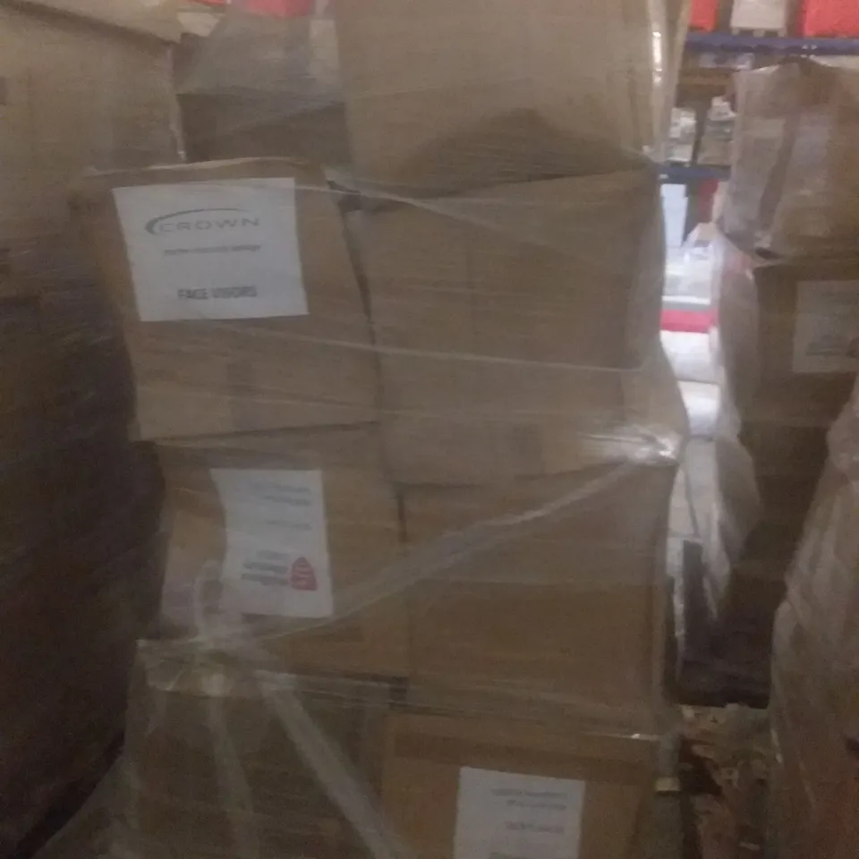 PALLET OF APPROXIMATELY 700 FACE MASK VISORS