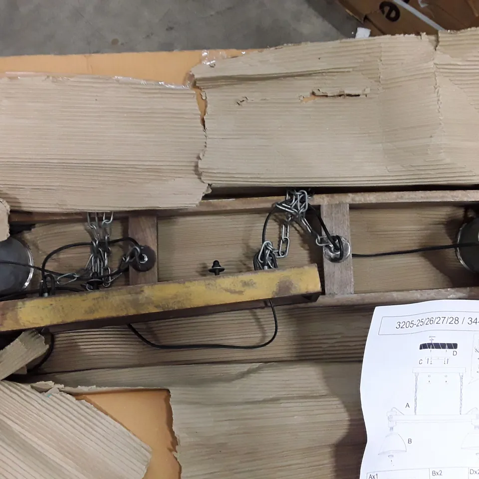 BOXED 2-LIGHT KITCHEN ISLAND PENDANT 