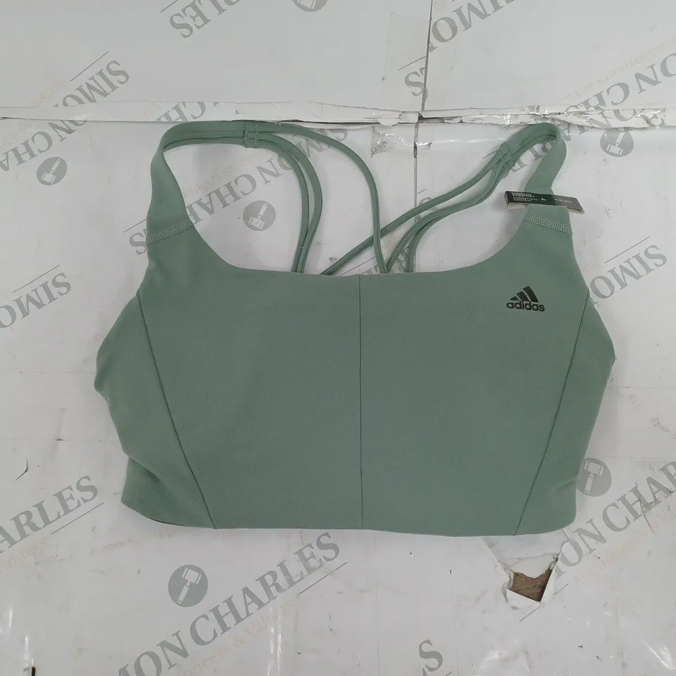 ADIDAS GREEN LOGO SPORTS BRA- SDD