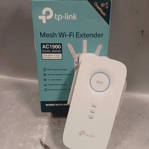 BOXED TP-LINK AC1900 DUAL BAND MESH WI-FI RANGE EXTENDER