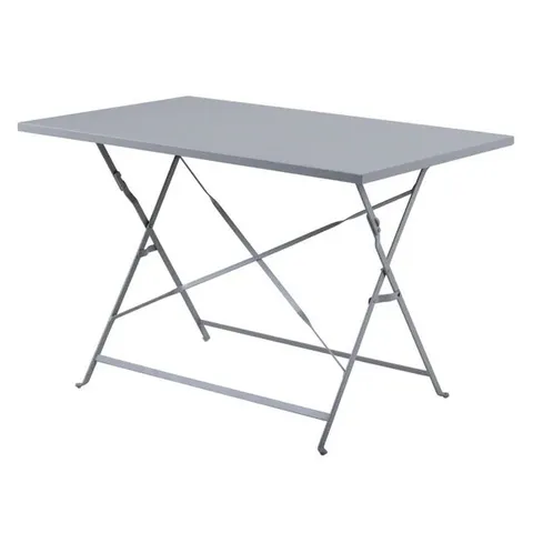 BOXED CH969 BOLERO PAVEMENT STYLE FOLDING TABLE GREY