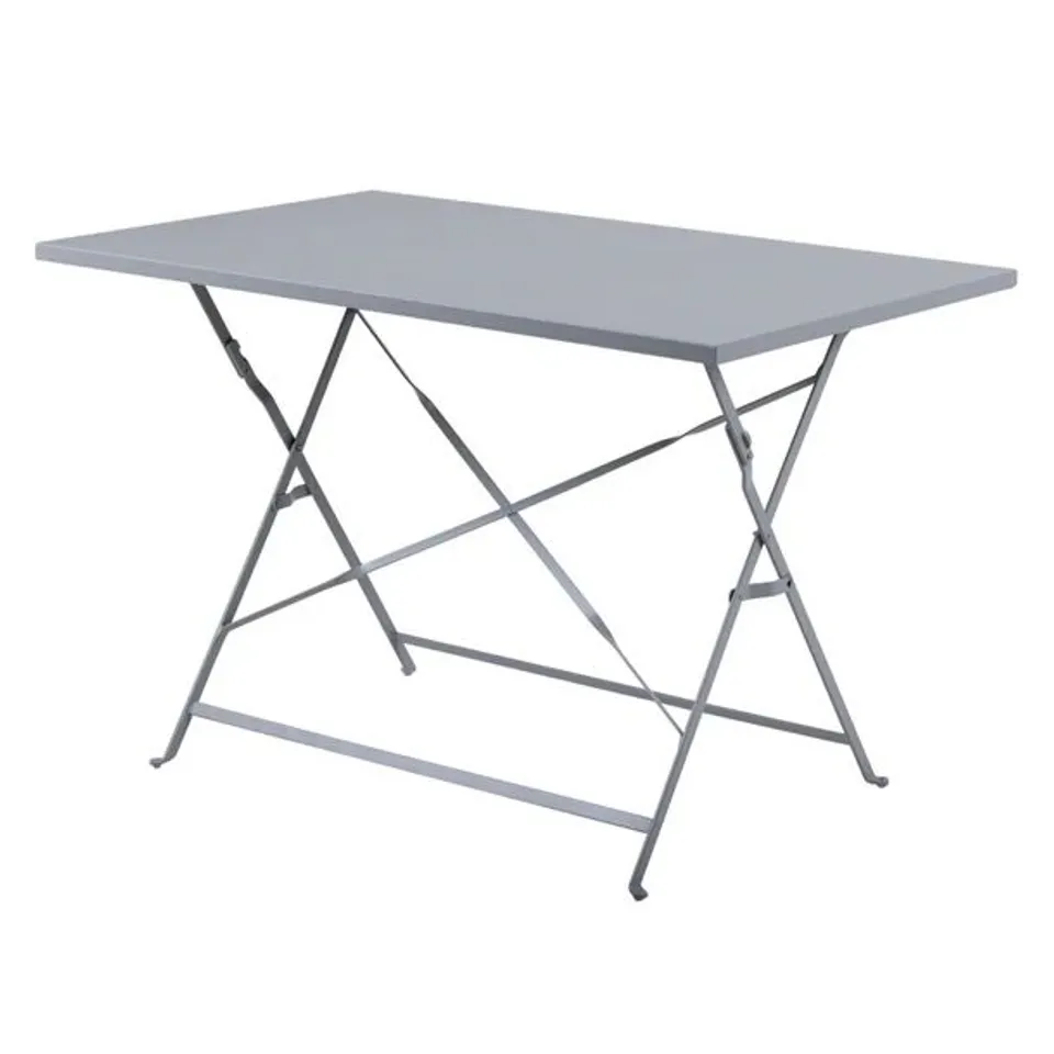 BOXED CH969 BOLERO PAVEMENT STYLE FOLDING TABLE GREY