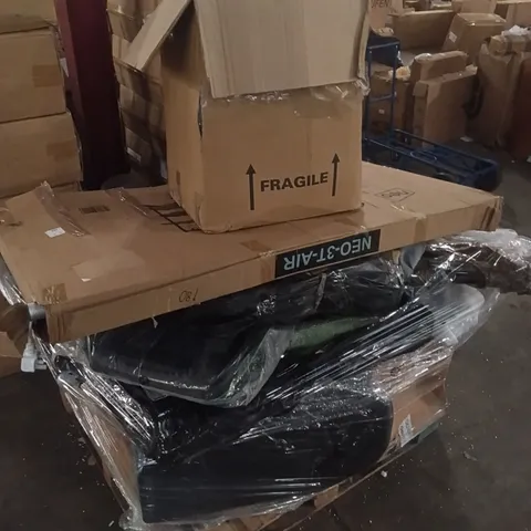 PALLET OF ASSORTED NEO GOODS AND PRODUCTS TO INCLUDE; ELECTRICALS, GAMING CHAIR ETC