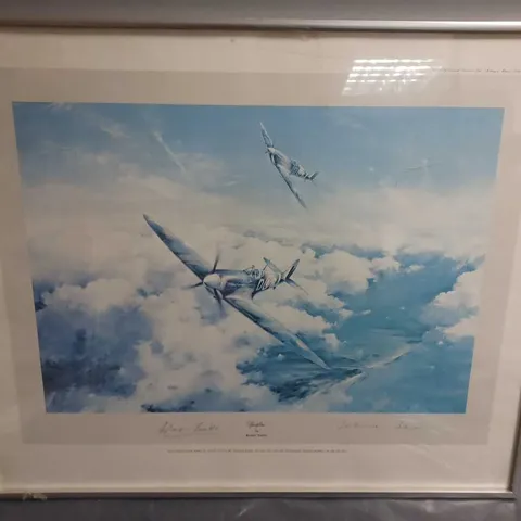 FRAMED "SPITFIRE" BY ROBERT TAYLOR FIRST EDITION SIGNED PRINT