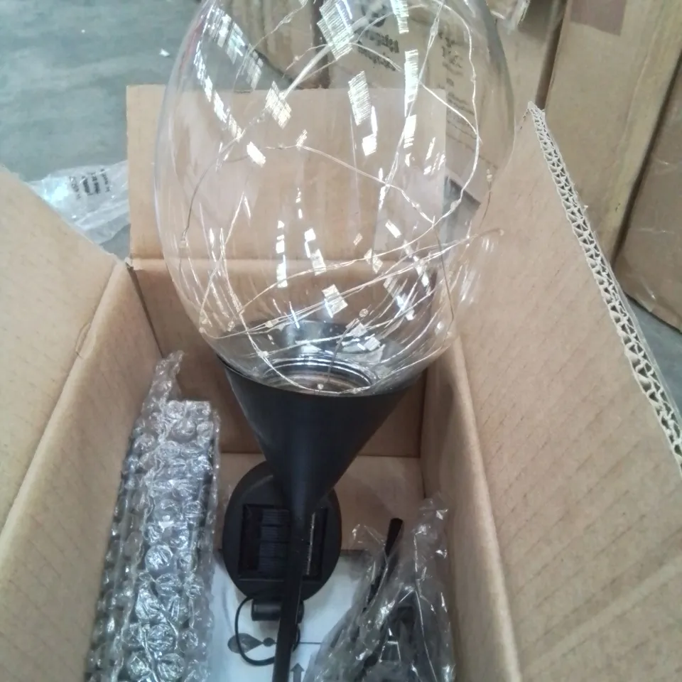BOXED PAIR OF HOME2GARDEN SOLAR POWERED LED GARDEN LIGHTS
