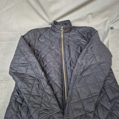 BARBOUR INTERNATIONAL QUILTED JACKET – BLACK – UK S 
