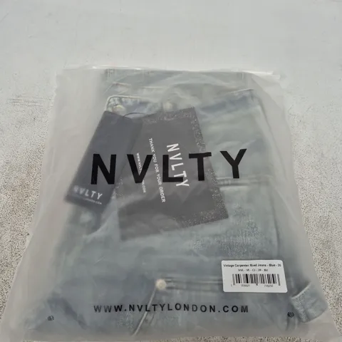 NVLTY LONDON VINTAGE CARPENTER RIVET JEANS β BLUE, UK 30