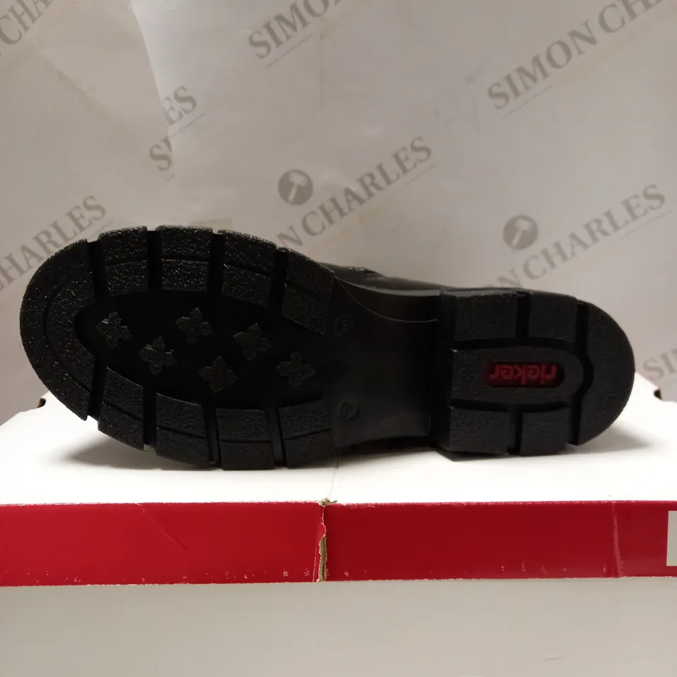 RIEKER BLACK/GREY HIKING BOOTS - UK SIZE 6