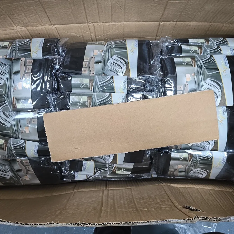 APPROXIMATELY 60 ASSORTED BLACK PILLOW CASE PAIRS - COLLECTION ONLY