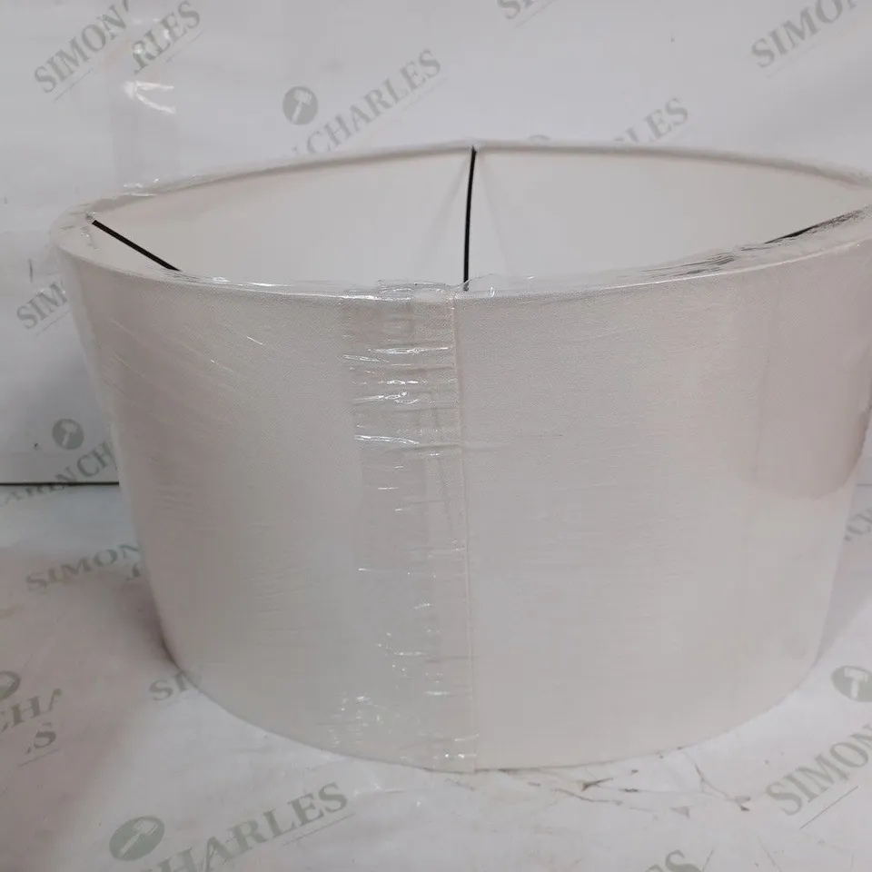 UNBRANDED LINEN EFFECT LAMP SHADE IN IVORY COLOUR