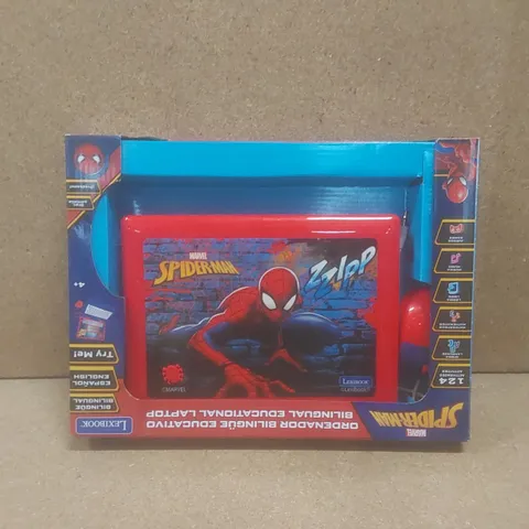 BOXED MARVEL SPIDERMAN BILINGUAL EDUCATIONAL LAPTOP TOY