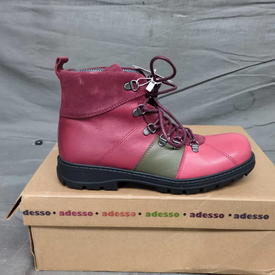 ADESSO WINTER BOOTS – BURGUNDY, WOMEN'S SIZE 5