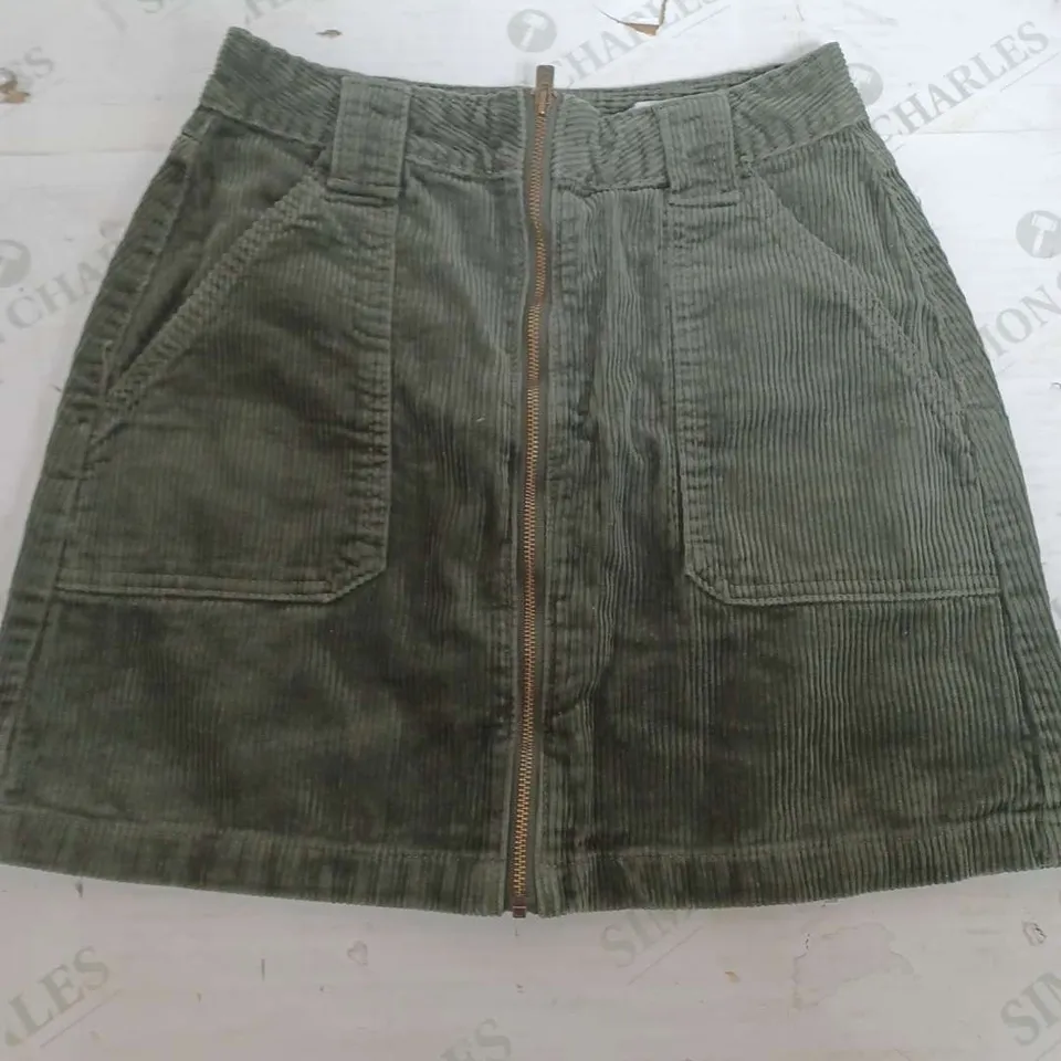 HOLLISTER KHAKI CORD SKIRT - SIZE 1 