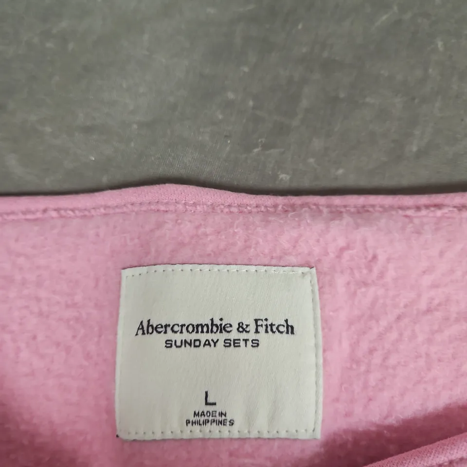 ABERCROMBIE & FITCH SUNDAY SETS PINK SWEATSHIRT – UK LARGE (L)