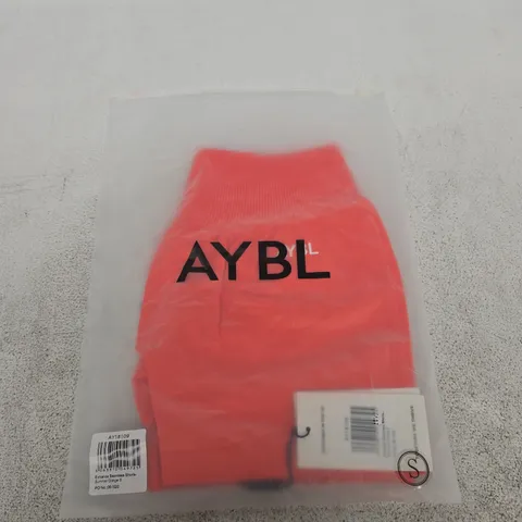 BAGGED AYBL ENHANCE SEAMLESS SHORTS – ORANGE - UK S