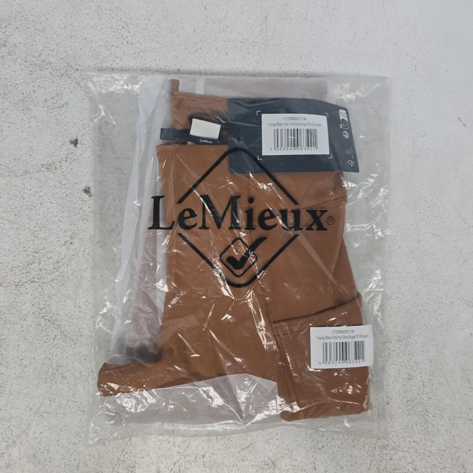 BAGGED LEMIEUX YOUNG RIDER ORLA PULL ONS IN GINGER SIZE 7-8 YEARS