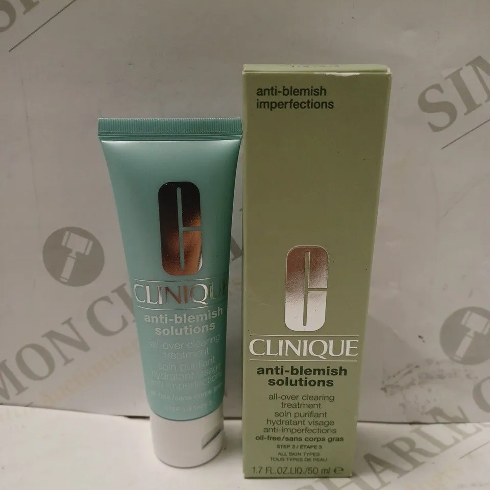 CLINIQUE ANTI BLEMISH SOLUTION ALL OVER CLEARING TREATMENT MOISTURIZER 50ML