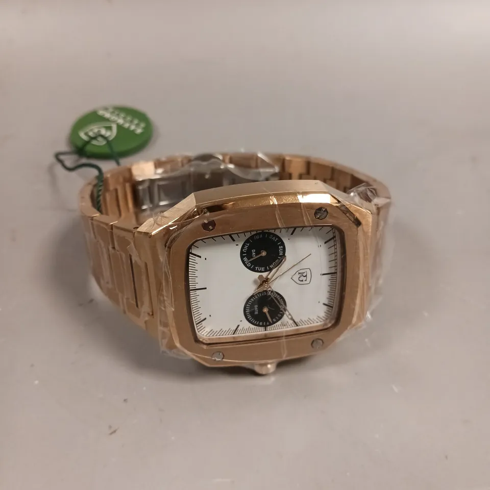 MENS RAYMOND GAUDIN WATCH – MULTI FUNCTION DIAL – STAINLESS CASE & STRAP – 5ATM WATER RESISTANT