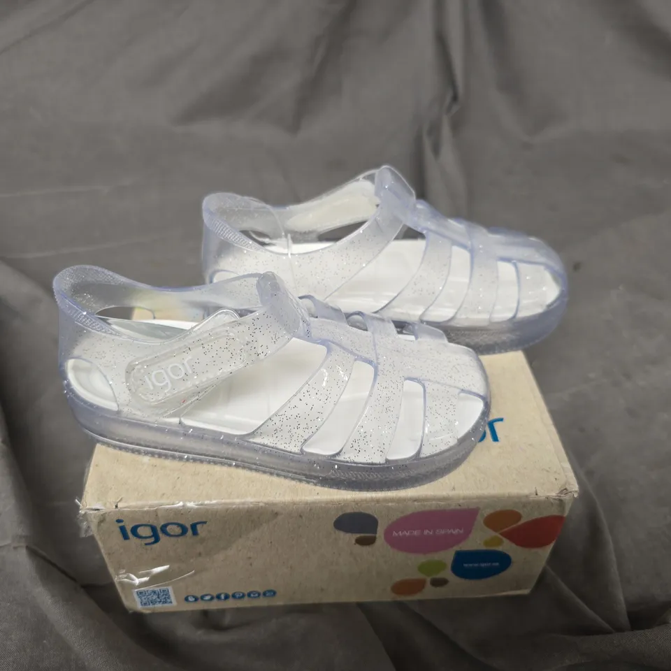 IGOR STAR GLITTER JELLY SANDAL SIZE 7 