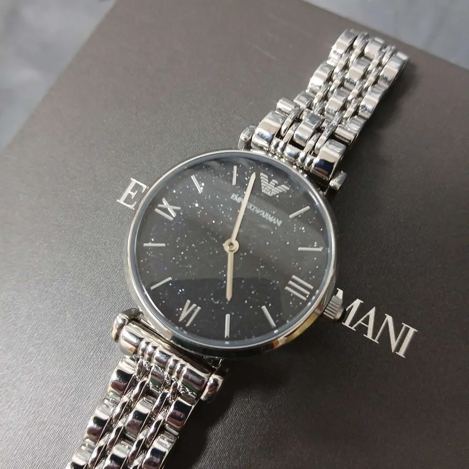 BOXED EMPORIO ARMANI STAINLESS STEEL WOMENS WATCH