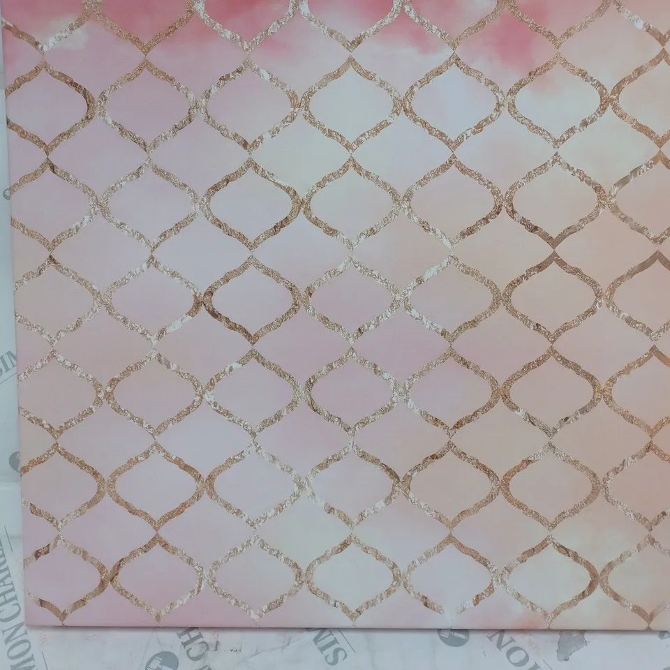 OLIVER GAL MAKE ME BLUSH BY ARTANA GRAPHIC ART ON CANVAS IN PINK/GOLD