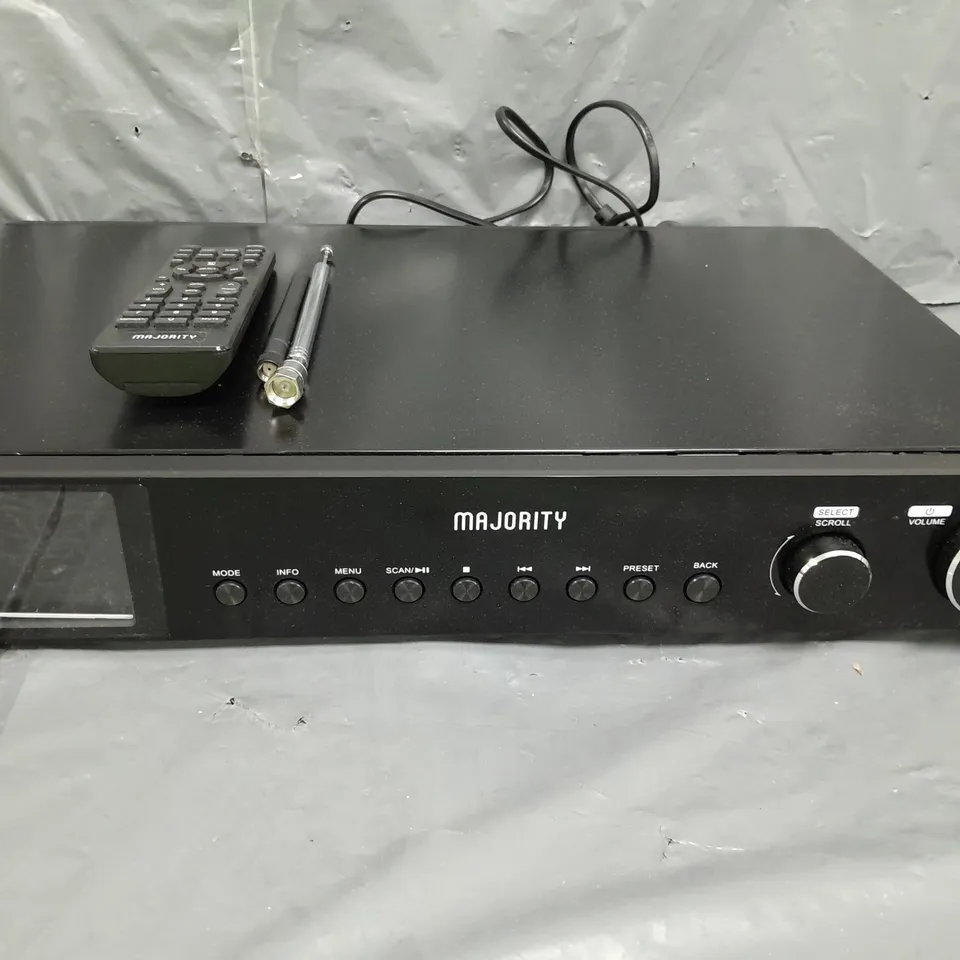 MAJORITY FITZWILLIAM 3 SMART INTERNET RADIO TUNER AND MUSIC SYSTEM BLACK