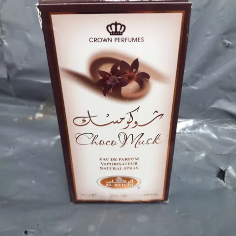 BOXED CROWN PERFUMES CHOCO MUSK EAU DE PARFUM 50ML