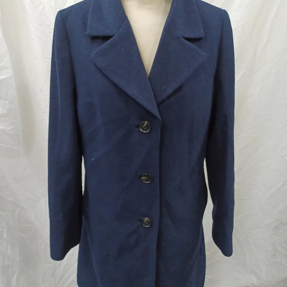 JARGER BLAZER COAT, NAVY - SIZE 12