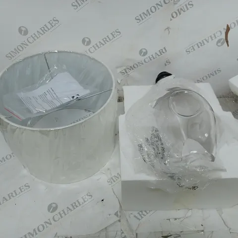 K BY KELLY HOPPEN GLASS TABLE LAMP - CLEAR