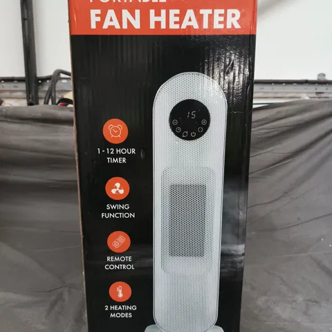 HOME SMART PORTABLE FAN HEATER – SLIM TOWER, BOXED