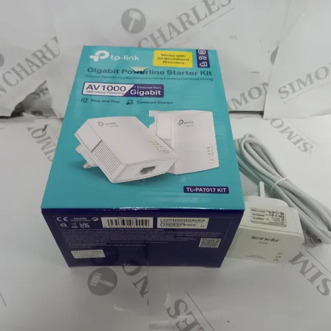 TP-LINK TL-PA7017 1-PORT GIGABIT POWERLINE STARTER KIT