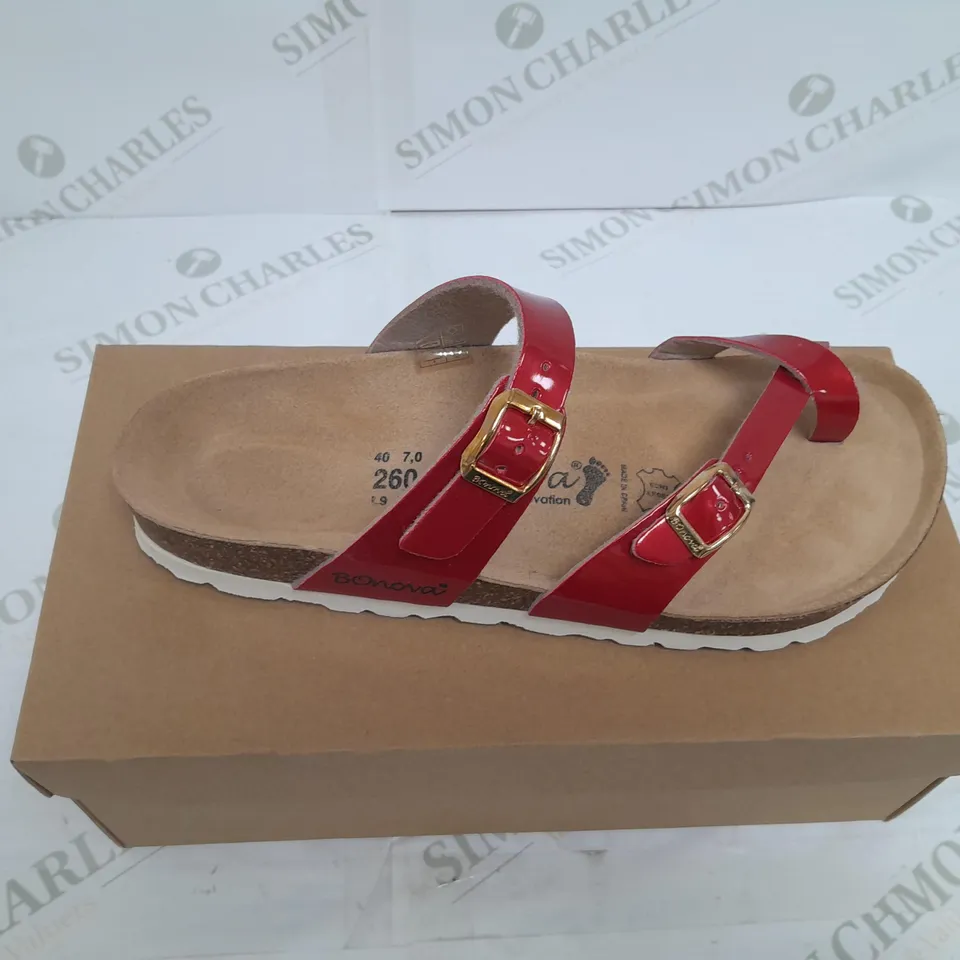 BONOVA GERMAN INNOVATION SANDLES RED SIZE 40 