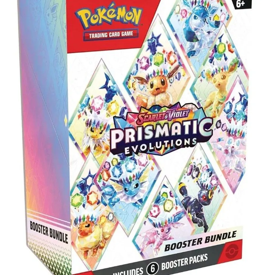POKÉMON SCARLET & VIOLET PRISMATIC EVOLUTIONS BOOSTER BUNDLE – 6 BOOSTER PACKS (SEALED)