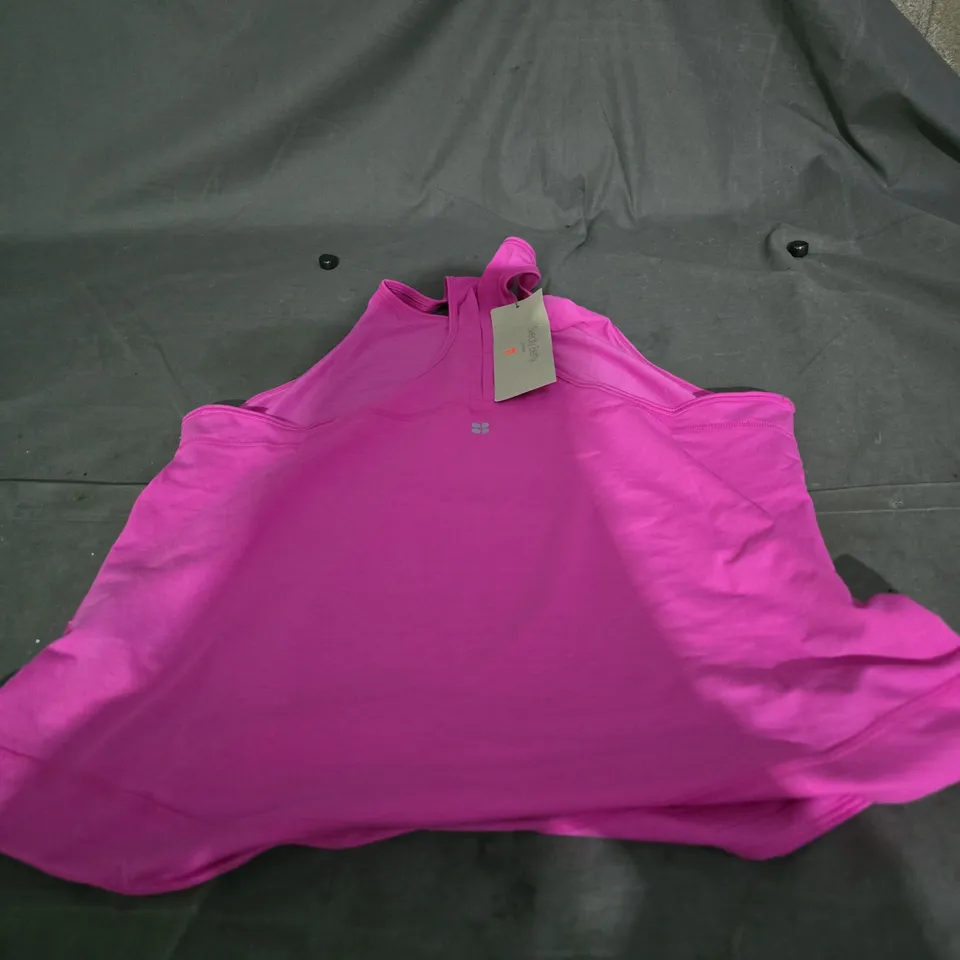 SWEATY BETTY LONDON WOMEN'S TOP – RASPBERRY PINK – UK SIZE S