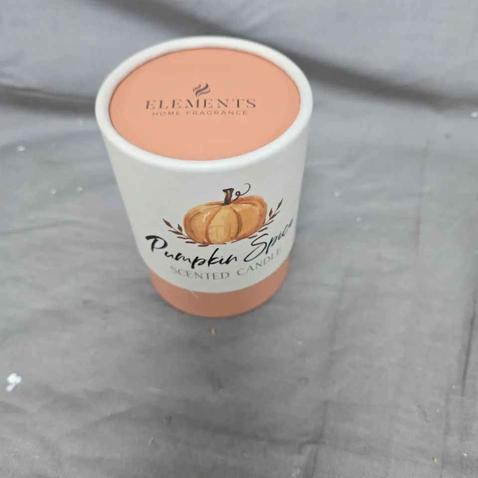 ELEMENTS HOME FRAGRANCE PUMPKIN SPICE SCENTED CANDLE