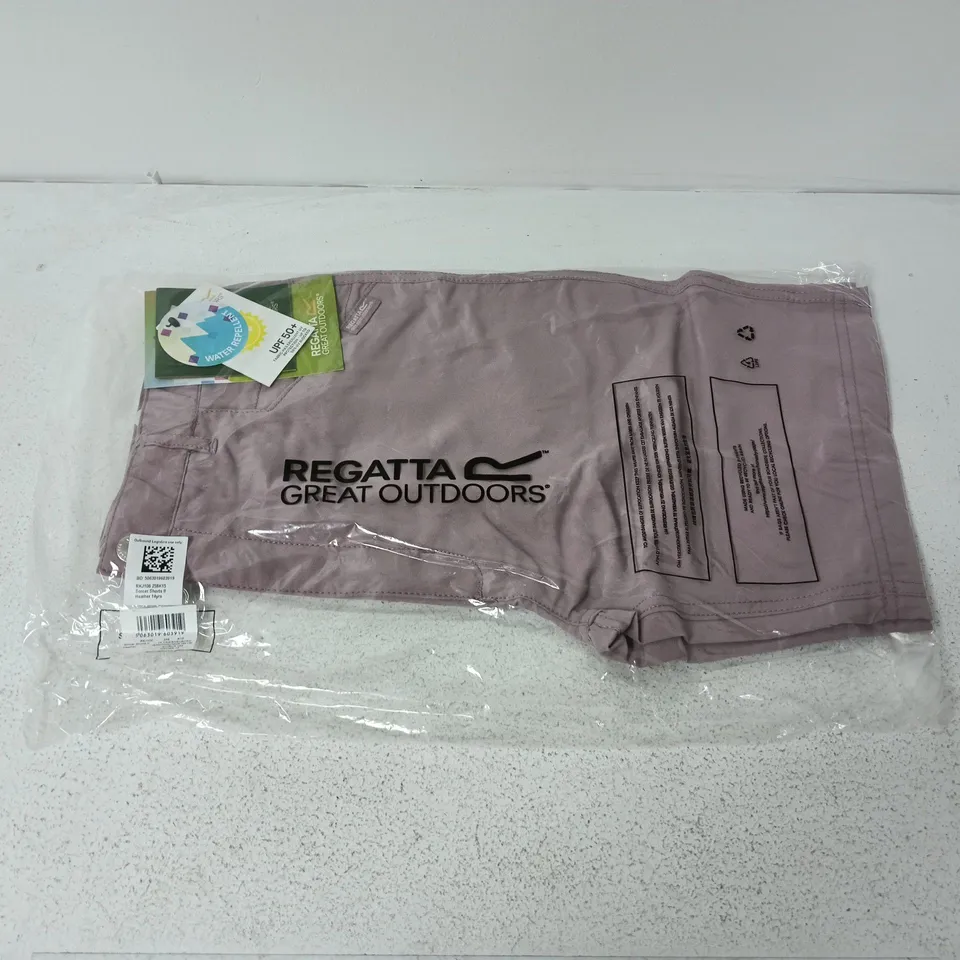 APPROXIMATELY 23 BRAND NEW REGATTA KIDS SOCCER SHORTS II IN HEATHER - 14YRS