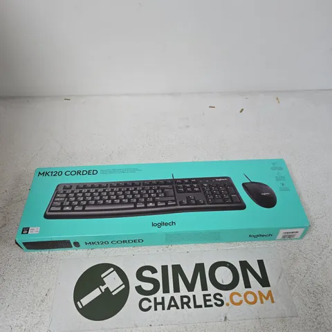 LOGITECH MK120 CORDED KEYBOARD & MOUSE – 8-PACK