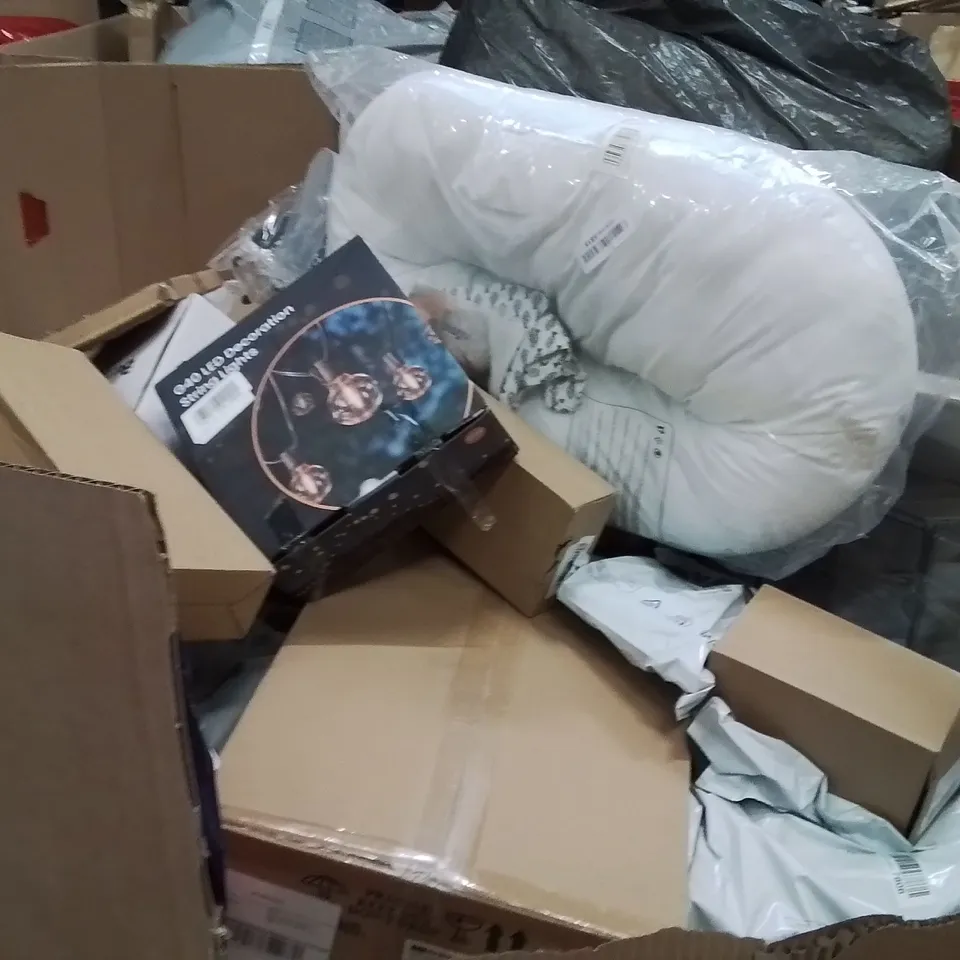 PALLET OF ASSORTED HOUSEHOLD GOODS AND PRODUCTS TO INCLUDE;INSECT MACHINE,CEILING LIGHT,STRING LIGHTS