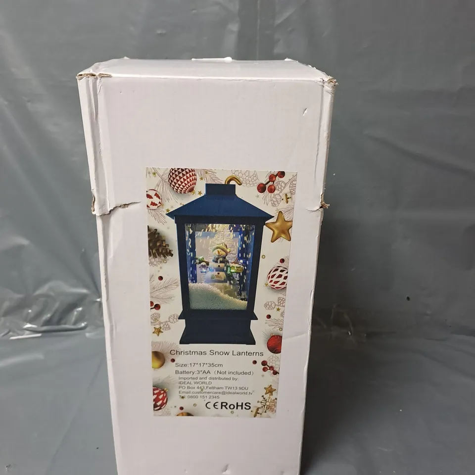 CHRISTMAS SNOW LANTERN