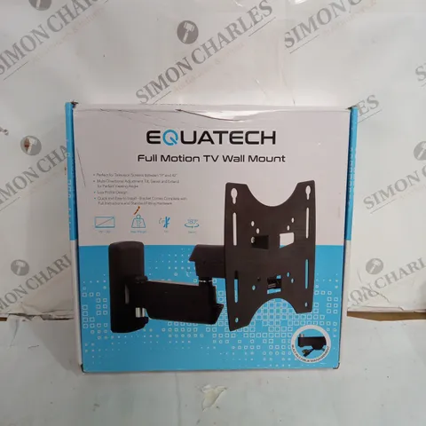 BOXED EQUATECH FULL MOTION TV WALL MOUNT 19 TO 42 INCH