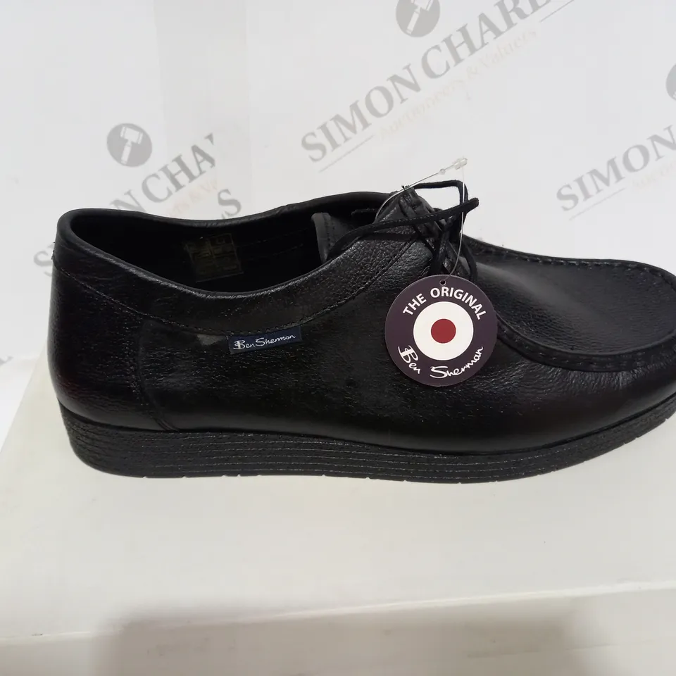 BOXED ORIGINAL BEN SHERMAN BLACK FORMAL SHOE - SIZE 11