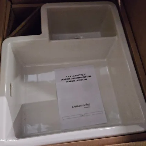 BOXED RANGEMASTER 1.3 BOWL CERAMIC SINK