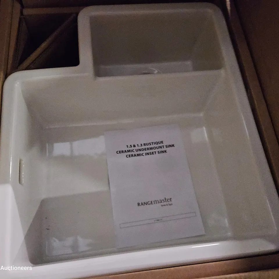 BOXED RANGEMASTER 1.3 BOWL CERAMIC SINK
