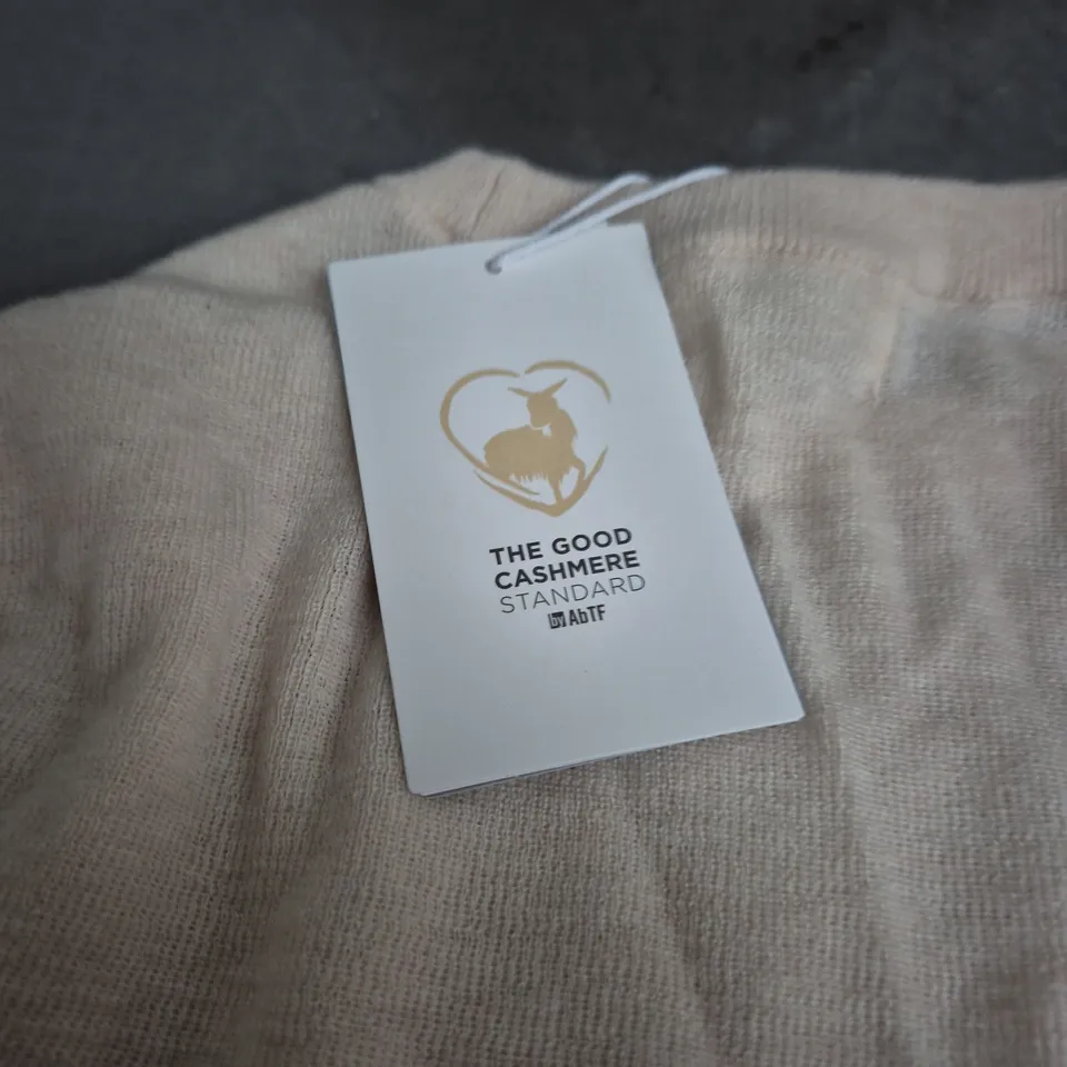 THE GOOD CASHMERE STANDARD BY ABTF – BEIGE CASHMERE SWEATER, UK S (EU S)