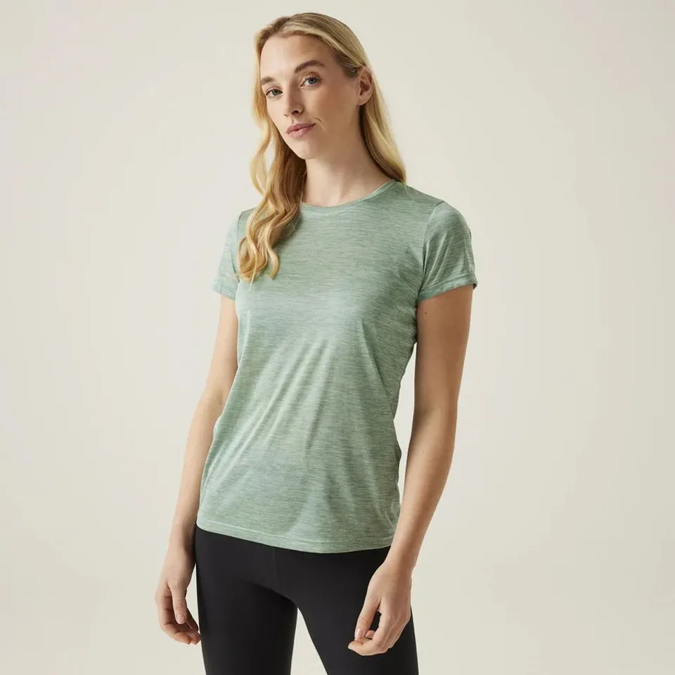REGATTA WOMEN'S FINGAL EDITION T-SHIRT DUSTY GREEN - UK SIZE 22