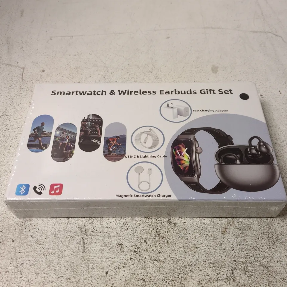 SMARTWATCH & WIRELESS EARBUDS GIFT SET – BOXED