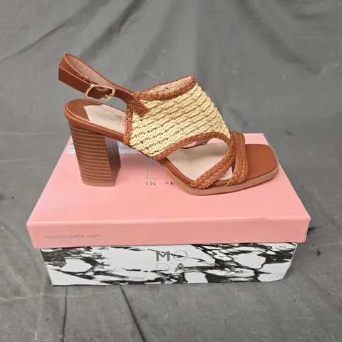 BOXED PAIR OF MODA IN PELLE LOUANNE HIGH HEEL SANDALS - 6