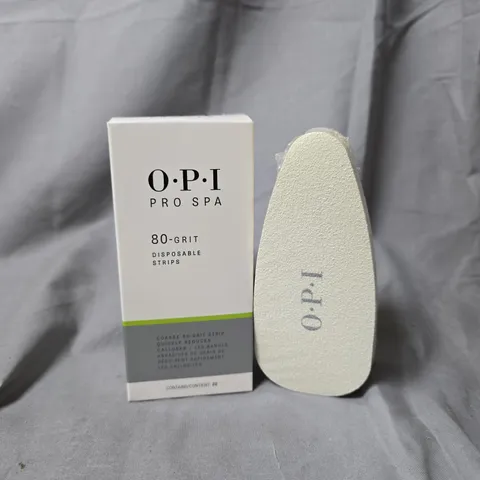 10 BOXED OPI PRO SPA 80-GRIT DISPOSABLE STRIPS BOX SETS (20 STRIPS IN EACH BOX)