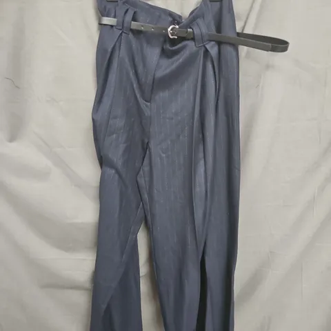 RIVER ISLAND NAVY TROUSERS - UK 14
