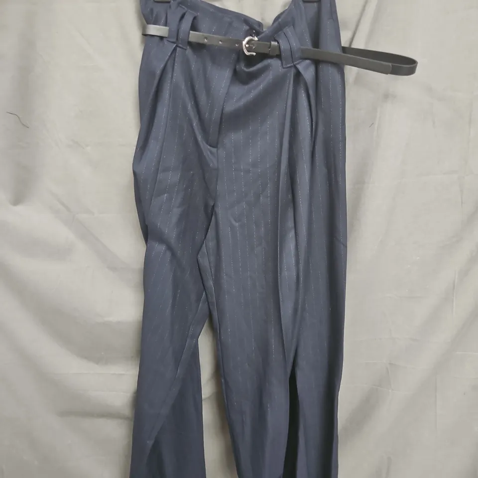 RIVER ISLAND NAVY TROUSERS - UK 14
